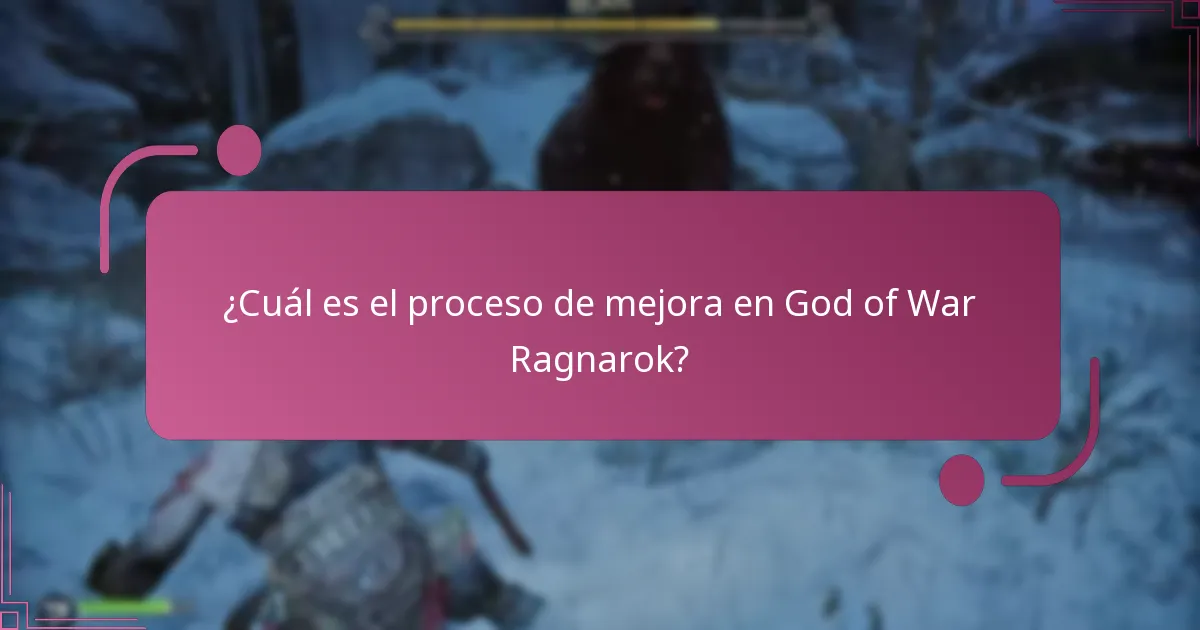 ¿Cómo mejoro la armadura en God of War Ragnarok?