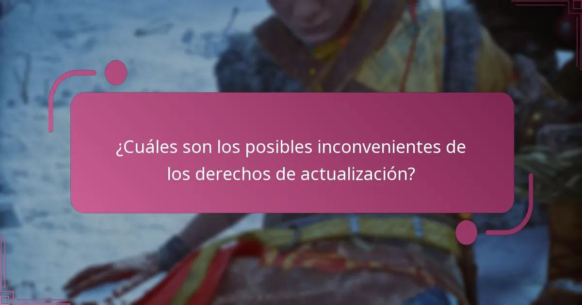 ¿Cómo se comparan los derechos de actualización con otros juegos?